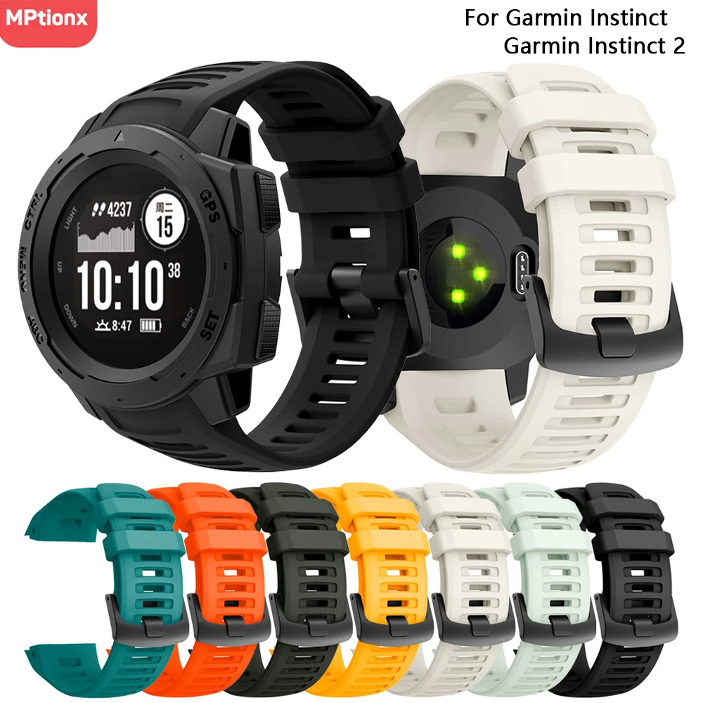 Durable 22mm Silicone Watchband Replacement for Sport and Tactical Use