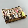 5/4/3/2/1PCS Nonwoven Transparent Shoe Cabinet Dust-proof 12Cases Shoes Storage Foldable Organizer Holder Box Under Bed Closet 1