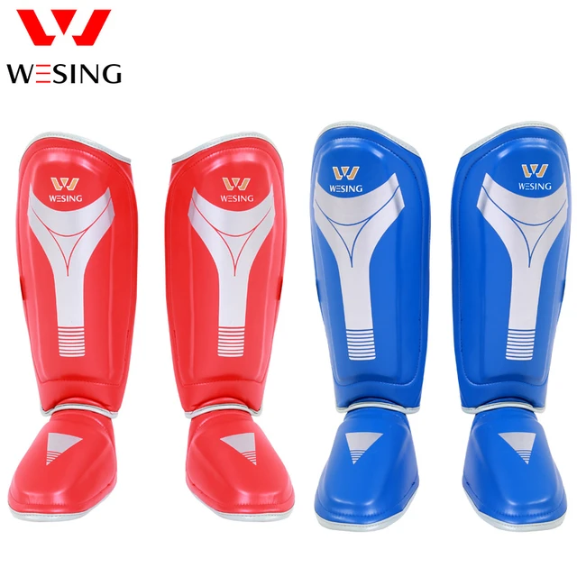 Wesing Shin Guards Muay Thai Sparring Sanda Training Leg Sleeve