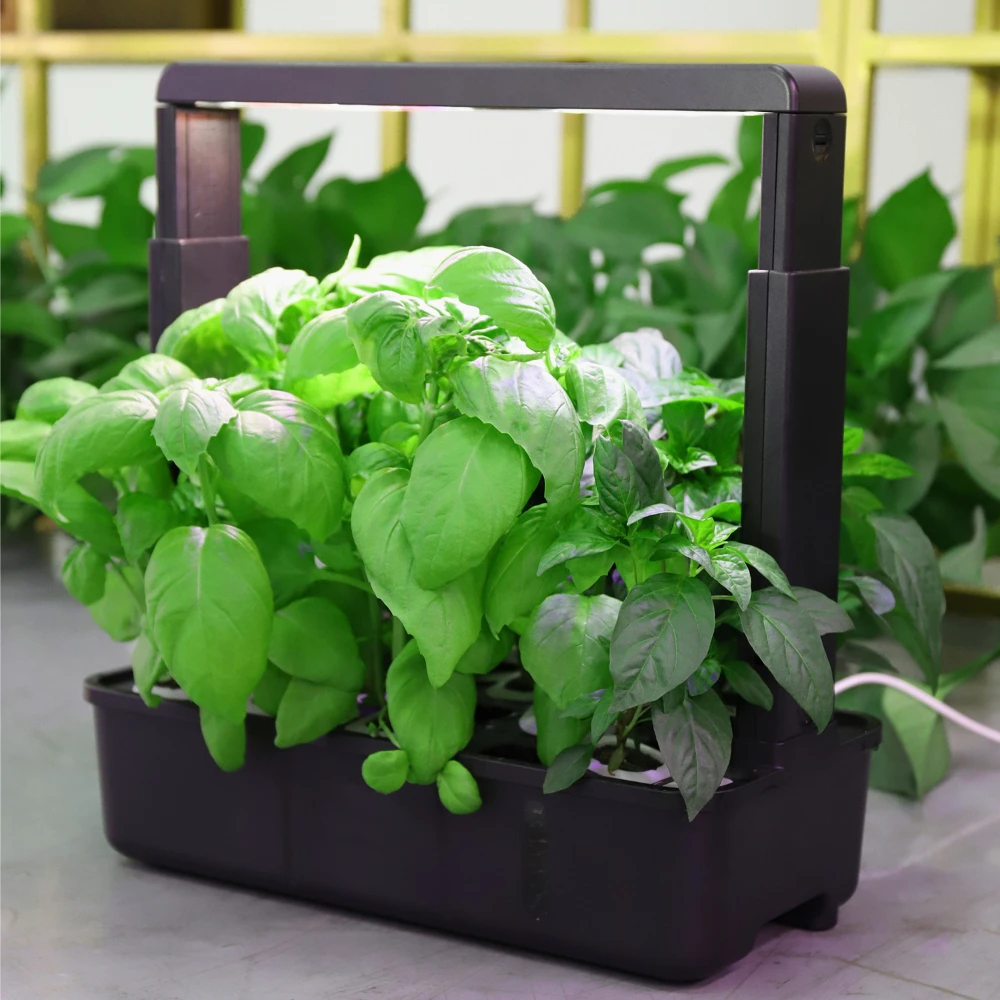 Hydroponic Growing System Kits 15 Pods Indoor Smart Hydroponics Planting Herbs Garden with LED Grow Lights Adjustable Height