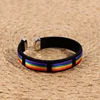 Rainbow Bangle Bracelets Rainbow Open Bracelet LOVE Colorful Rope Best Friend Girlfriend Couple Gift Wristband 1