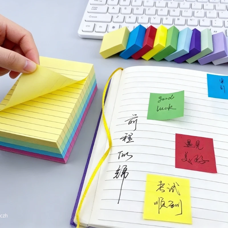 Fluorescent sticky notes 2025 11 Pcs fluorescent color sticky note posted It note pads stickers planner sticker notepad memo pad school office supplies