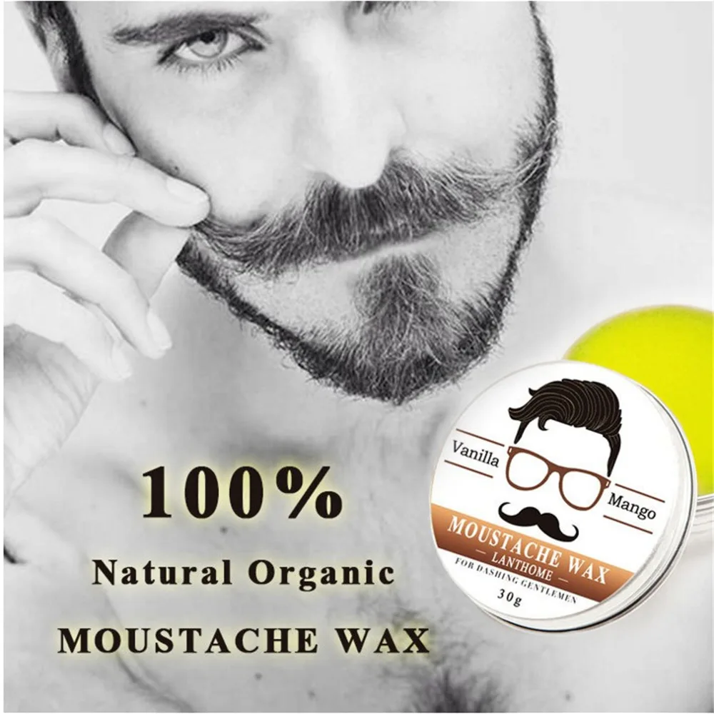 30gProfessionalMensBeardWaxMustacheOintmentNaturalBeardCream