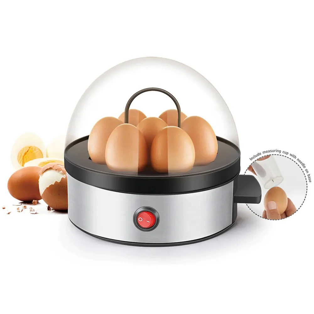 Fogão Elétrico de Ovos com Desligamento Automático Vaporizador para Omelete Macio Médio e Ovos Cozidos Duros 350w Multifuncional Ovos