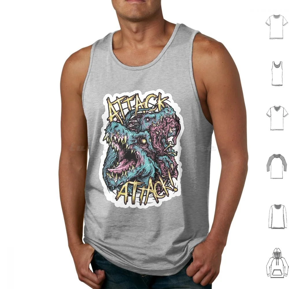 Acid Attack Tank Tops Vest Senza Maniche Acidic Attack Acido Attack Band Acid Band Bevitori Di Acido Acid King Crampi