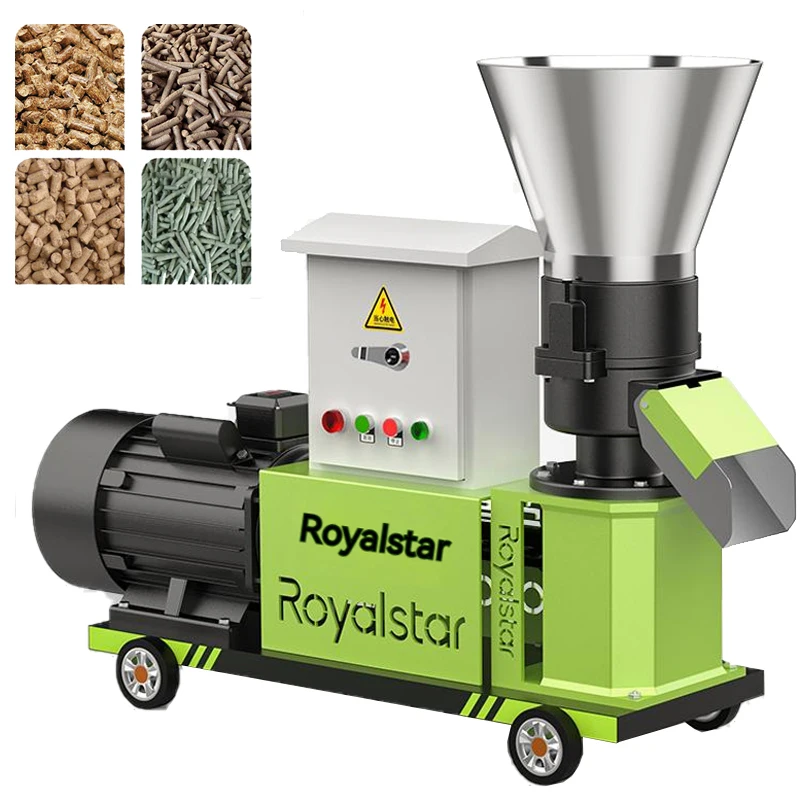 220V/380V 4.5KW-9KW Feed Pellet Machine Biomass Feed Granulator Pelletizer Pellet Press 40-300KG/H Home Animal Ggranulation