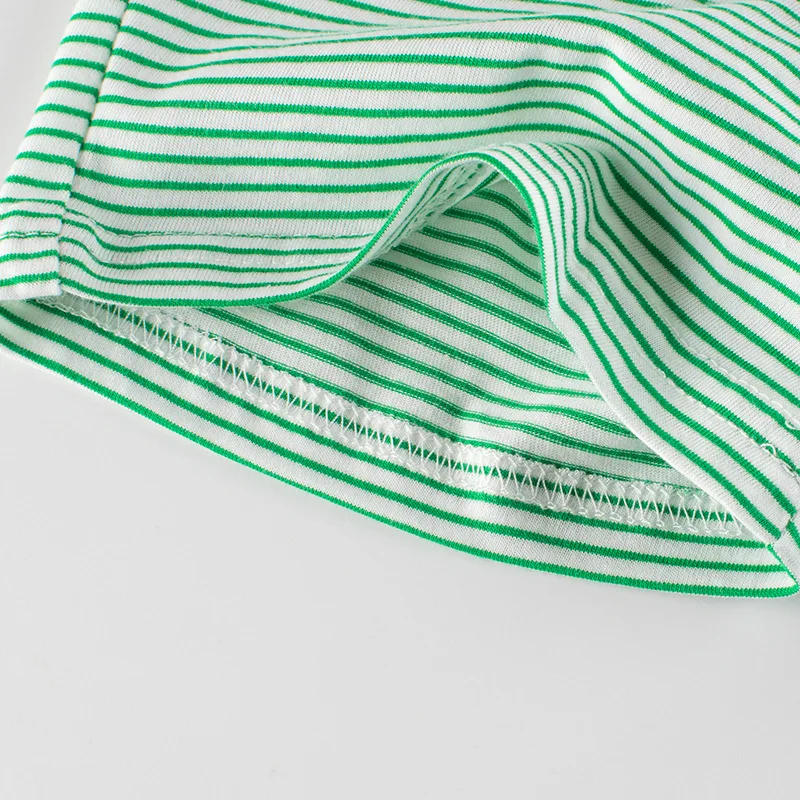 Summer New Pinstripe Print Shorts for Boys Elastic Waist Short Pants Children's Clothing Beach Sports Cotton Kids Outfit
