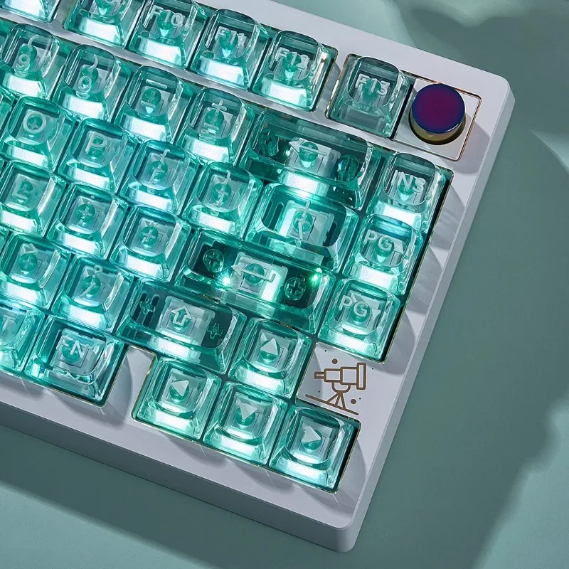 キーボード Wuque Studio Mountain Teal AMBER Keycaps WS Amber Keycaps – Wuque Studio
