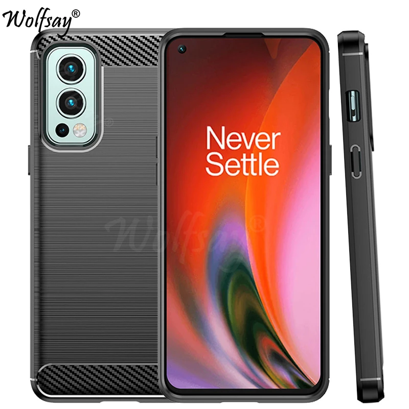 Per Oneplus Nord 2 X Pac-Man Edition Case Bumper Custodia Posteriore In Fibra Di Carbonio In Silicone Per Oneplus Nord 2 X Pac-Man Edition Case