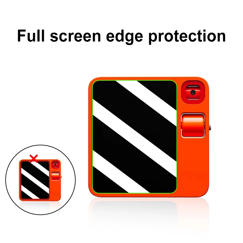 2 Pack Glass Screen Protector Film 2.88 Inch Full Coverage Transparent Ultra HD Anti-Fingerprint for Rabbit R1 AI Device 2024
