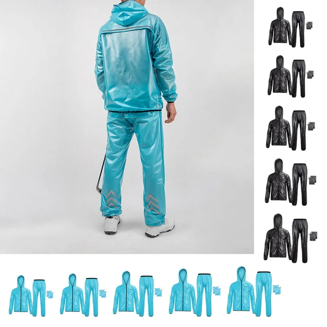 Rain suits Waterproof with Storage Bag Windbreaker Hooded