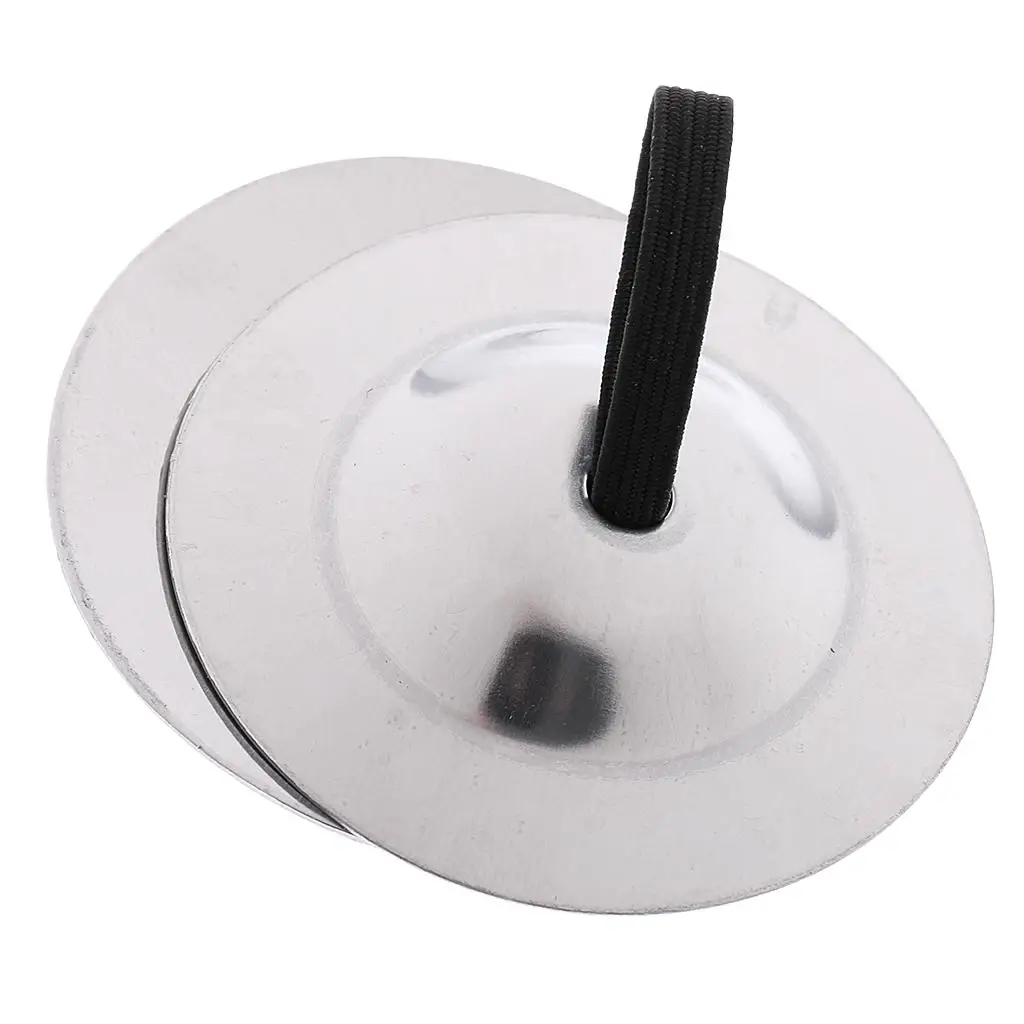 Percussion Musical Instrument Belly Dancing Silver Finger Cymbals Decoration