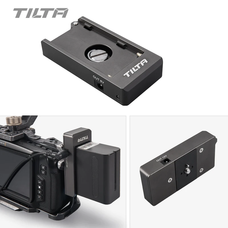 

Tilta F970 Battery Plate 12V 7.4V Output Port with 1/4-20 Mounting Holes Made of Aluminum