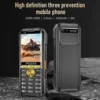 M10 Power Bank Mobile Phone 2.8" Three Sim Card BT MP3 Wireless FM Camera 3600MAH Big Horn Dual Torch Push Button Cellphone 2