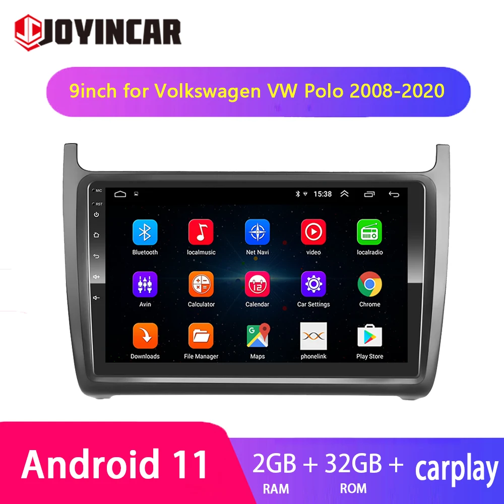 

Android 10.1 2 Din Car Stereo Radio For Volkswagen VW Polo 2008-2020 9'' FM WIFI Carplay Multimedia Video Player GPS Navigation