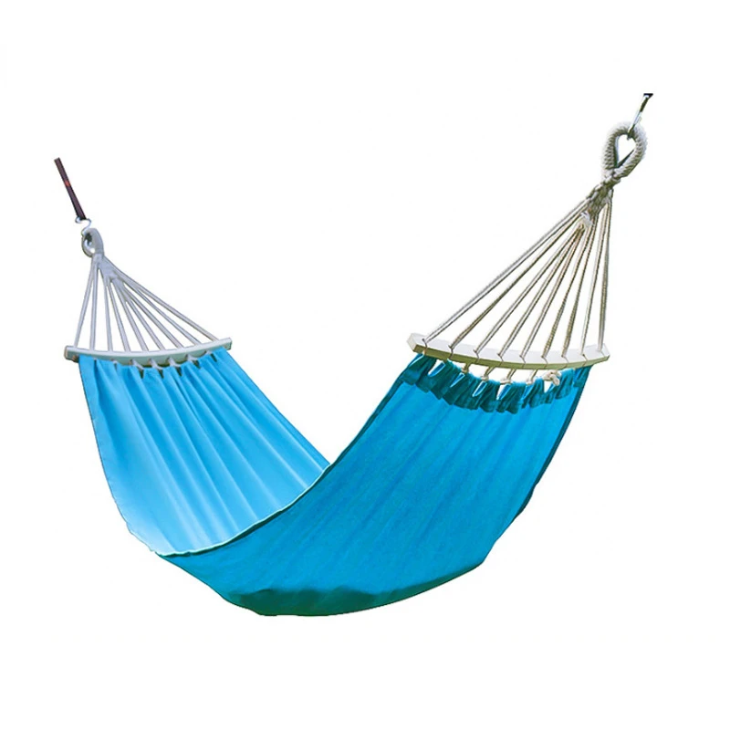 Outdoor hammock Parent-child play indoor rainbow children's hammock Simple wind with curved stick hammock frame