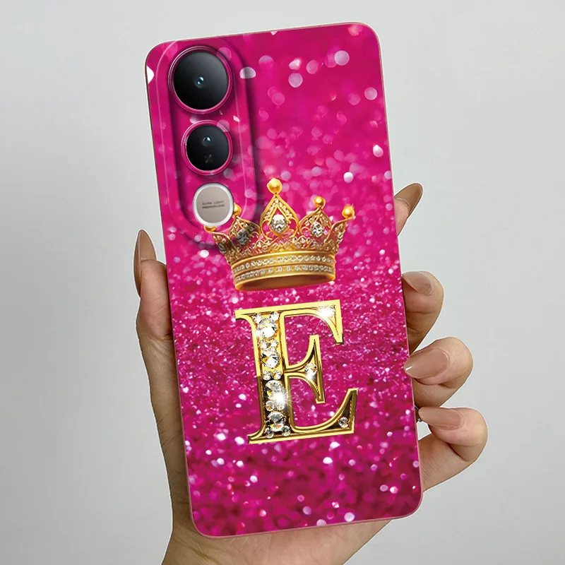Luxury Letters Silicone Soft Phone Case with Camera Protection - Elegant Back Cover