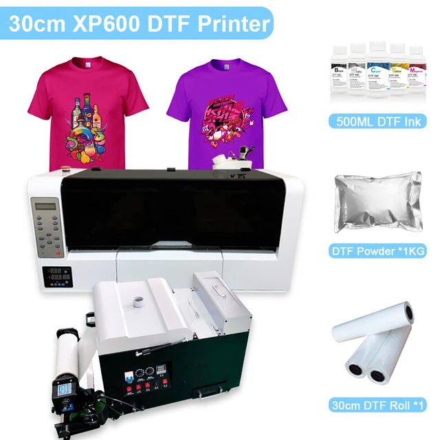Imprimante XP600 DTF A3 à double tête avec sèche-cheveux A3 + DTF,  transfert Direct du