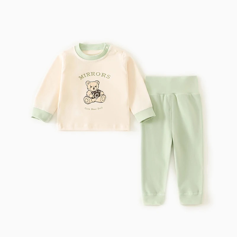 Autumn Baby Sleepwear Cartoon Pajamas Set
