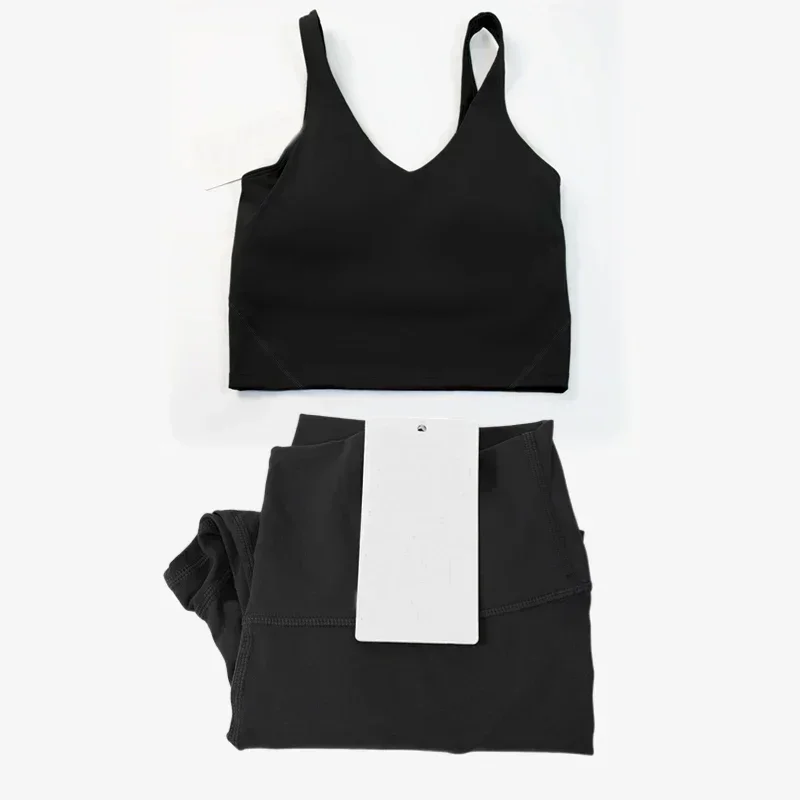 2 Pieces Women Yoga Set Women U-Shaped Sports Bra Quick Dry Yoga Leggings Sportswear Women Workout Clothes Fitness Gym Set 3