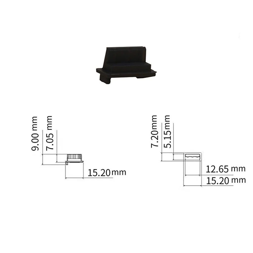 USB Dust Plug Charger Port Cover Cap Female Jack Interface Universal Silicone Dustproof Protector Tablet PC Notebook Laptop