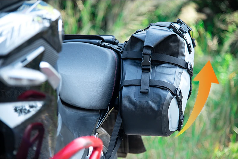 Motorradtasche 100% Wasserdicht 24L/36L/50L Große Kapazität 2 Stück Motorrad-Satteltaschen Universell Passende Motorrad-Seitentaschen – Detail 7