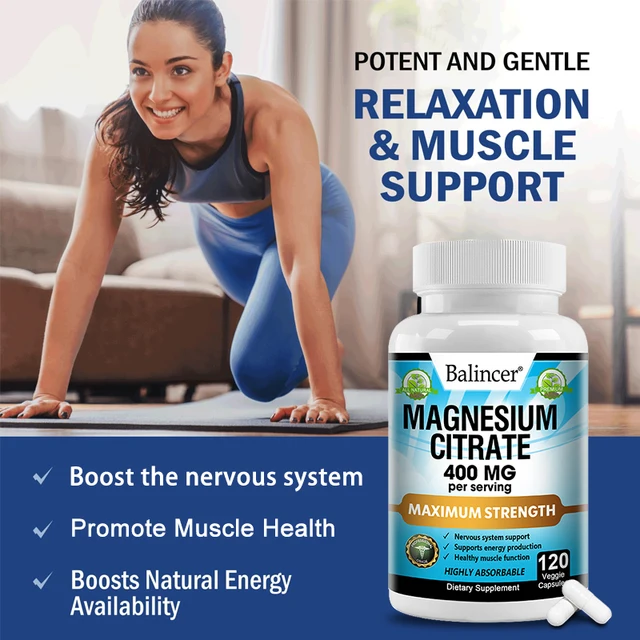 815-cb046d.jpg Magnesium Supplementation - Promotes Proper Muscle, Heart and Bone Support, Nutrient Metabolism, Bone Health