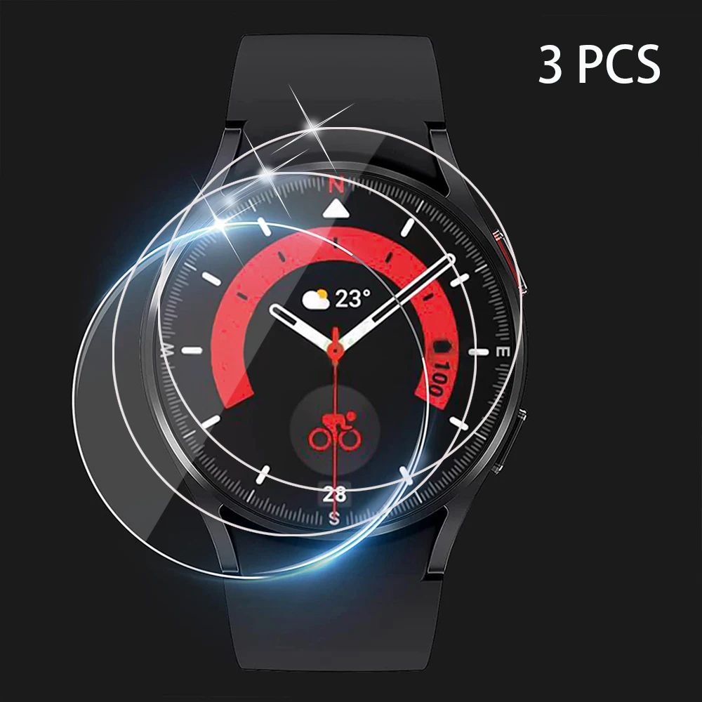 

Закаленное стекло для Samsung Galaxy Watch 5 4 40 мм 44 мм, защита экрана от царапин для Galaxy Watch 5 Pro 5 45 мм, полное покрытие