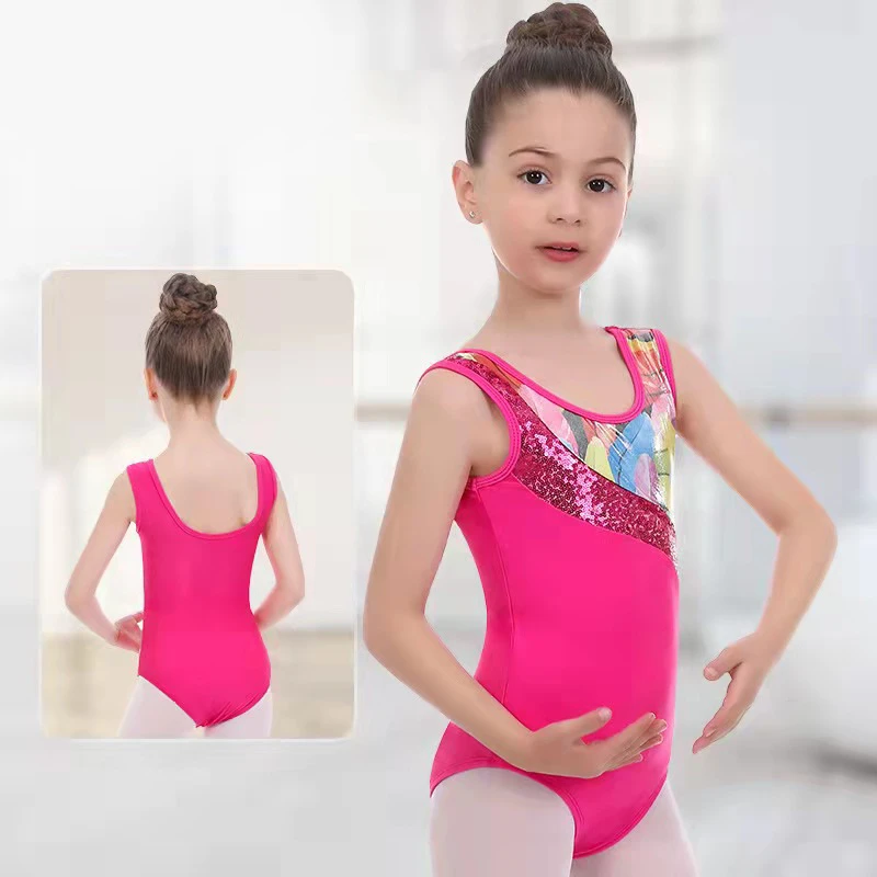 Made To Measure RHYTHMIC GYMNASTICS Leotard Kids Dancewear Velvet Black Bright Application Hand