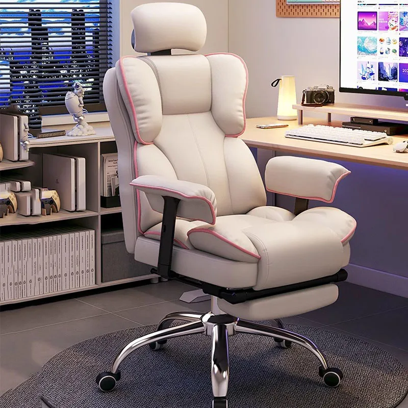 Ergonomic Mobile Office Chair Gaming Dining Lazyboy Luxury Study Vanity Office Chair Swivel Sillas Gamer Nordic Furniture HDH