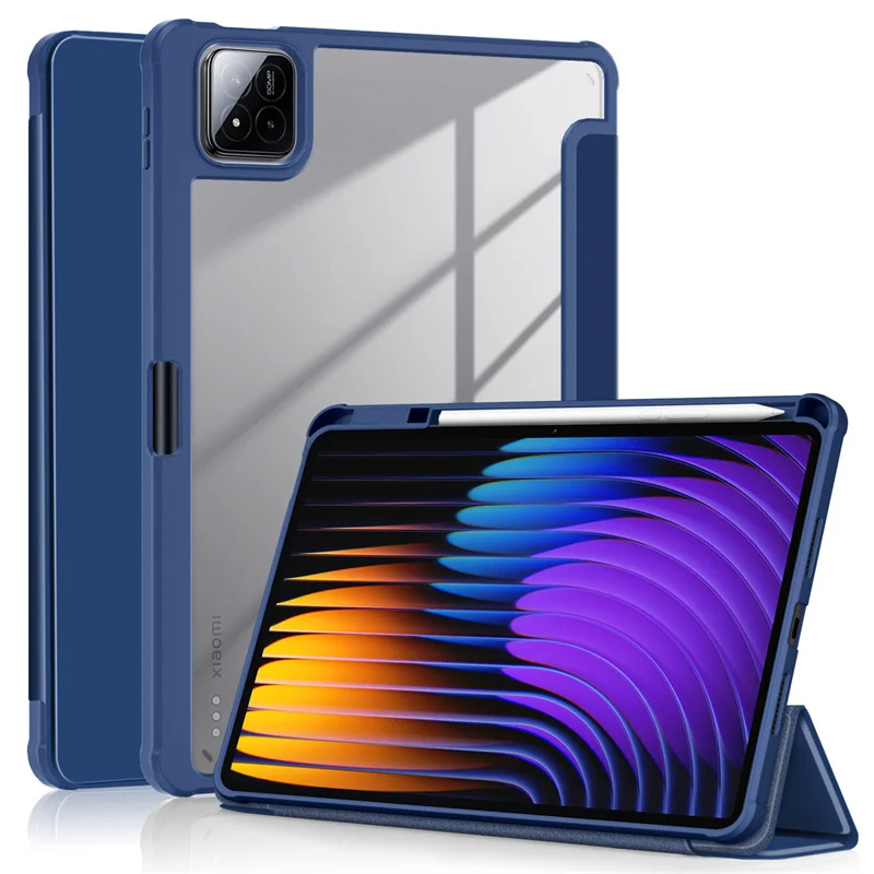 Premium PU Leather Smart Case with Pen Holder