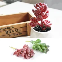 

1Pc PVC Artificial Succulents Plants 11cm Height Simulation Succulents Plants DIY Fake Plants Garden Decoration Landscape