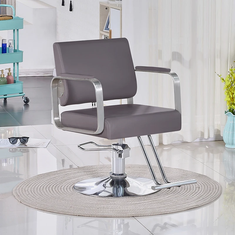 Beauty Aesthetics Barber Chairs Lounge Hairdresser Desk Barber Chair Cutting Makeup Taburete Con Ruedas Salon Furniture WJ30XP