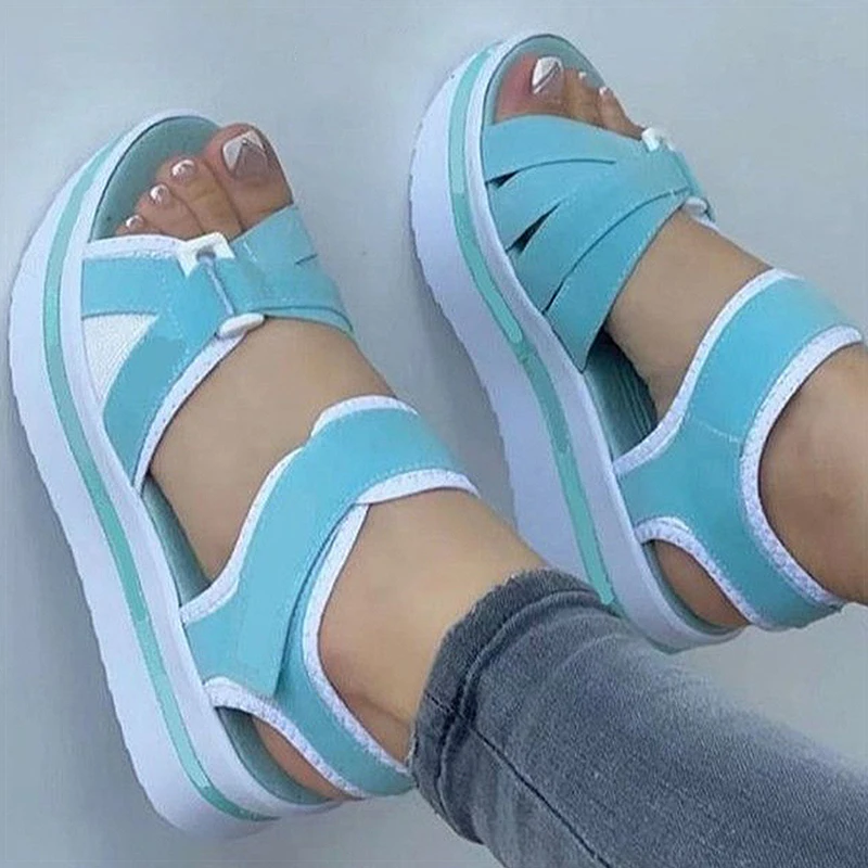 Women's Sandals Lightweight Heels Sandals Summer 2025 Soft Bottom Wedges Heeled Shoes Woman Platform Sandals Luxury Summer Shoes