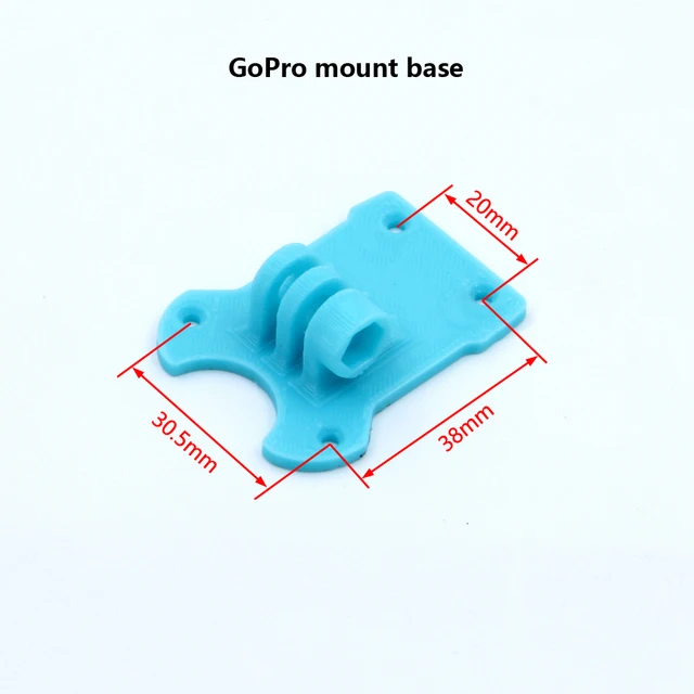 RC Quadcopter FPV Drone 3D printed Printing Accessories GPS/Antenna/Camera mount Arm Protective Seat TPU Parts for Mark4 Frame - Mark4 HD GoPro base