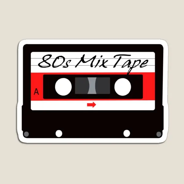

Магнитные наклейки в виде кассеты 80S Music Mix, магнитный держатель для детей, милый разноцветный держатель для детской игрушки, холодильника