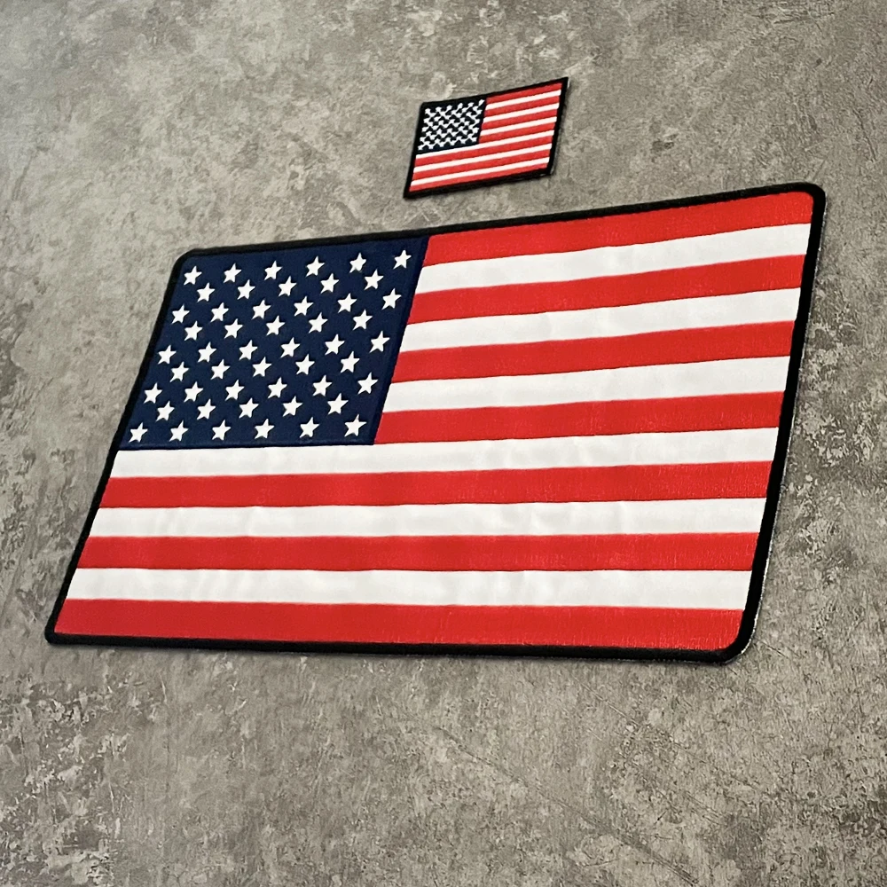 1pc Embroidery Of American Flag Embroidery Stickers Back Glue Flag