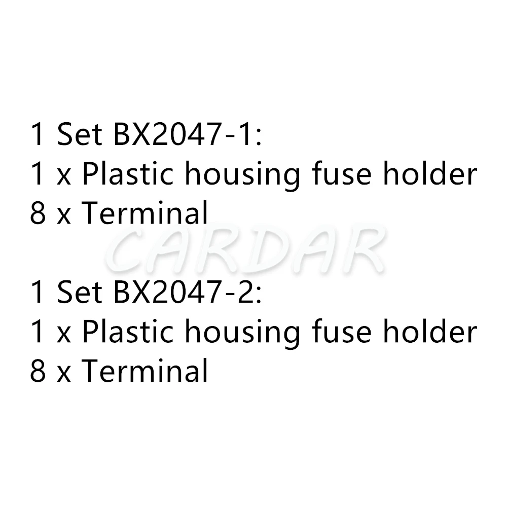 1 Set 4 Way BX2047C-1 BX2047C-2 AC Assembly Micro In-line InLine Fuse Holders Without Fuses Mini Blade Type Fuse Holder fuse holder fuse box holder