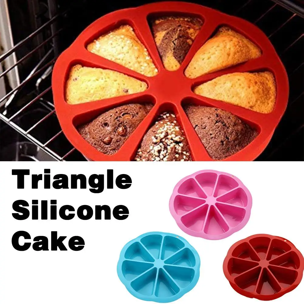 Triangle Silicone Mold Jelly Pudding Chocolate Mousse Pastry Bread Pan Dessert Bakeware Ice Cake Kitchen Cream Tools Suppli C7E5