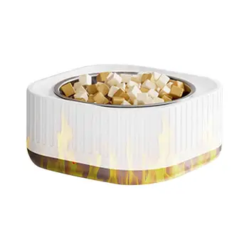 Pet Heated Water Bowl 35-40 Cat Dog Thermostatic Heating Water Dispenser with Removable Bowl Pet Drinking Supplies for Cold 1