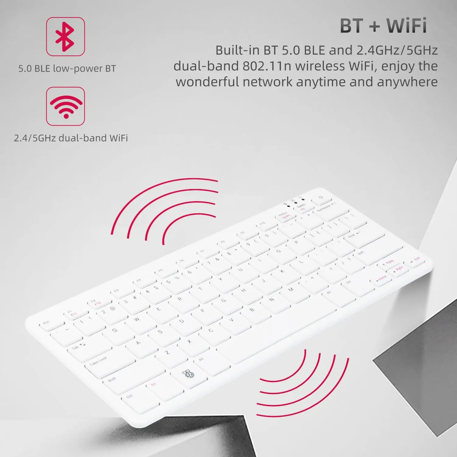 Raspberry Pi 500 Kit Official Keyboard Mainboard All in One Programming Powerful Computer Built Quad-core Arm Processor TF Card
