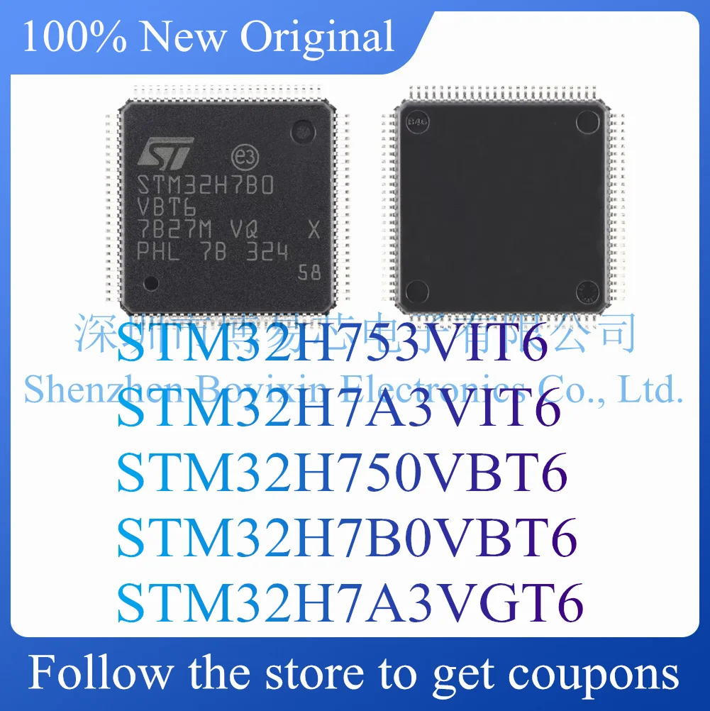 

NEW STM32H753VIT6 STM32H7A3VIT6 STM32H750VBT6 STM32H7B0VBT6 STM32H7A3VGT6.Microcontroller chip.