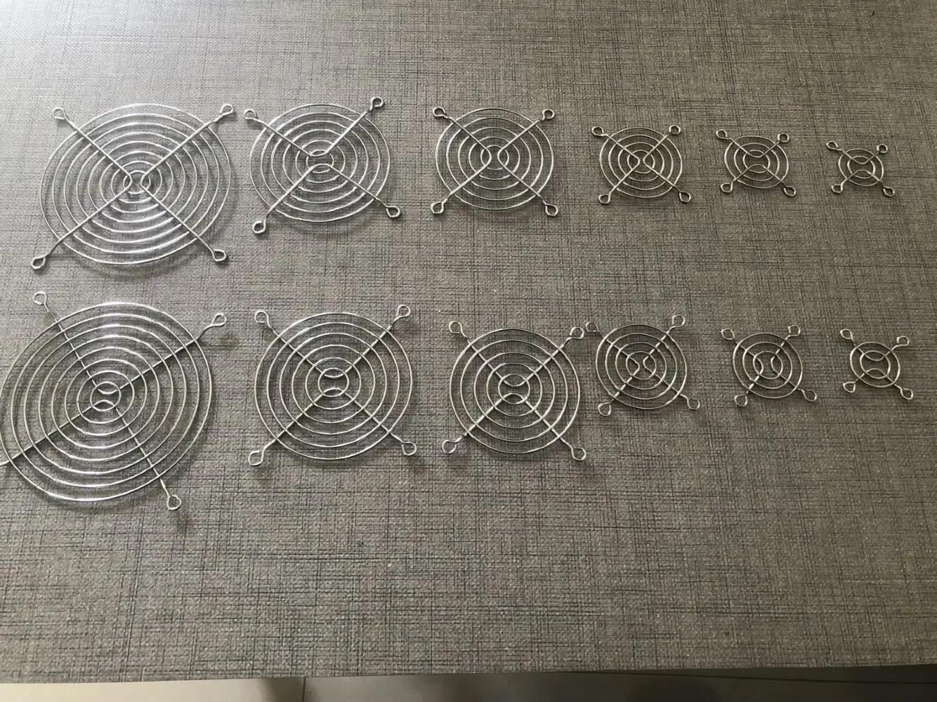 Silvery Metal Wire Finger Guard 40mm 50mm 60mm For CPU Fan DC Fan Grill Guard Protector Nickel Plated Metal Mesh 2PC cpu fan grill guard