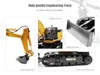 Huina 531 RC Excavator Trucks 11CH 1:16 Alloy Remote Control Engineering Digger Truck Model Electronic Heavy Machinery Toys 5