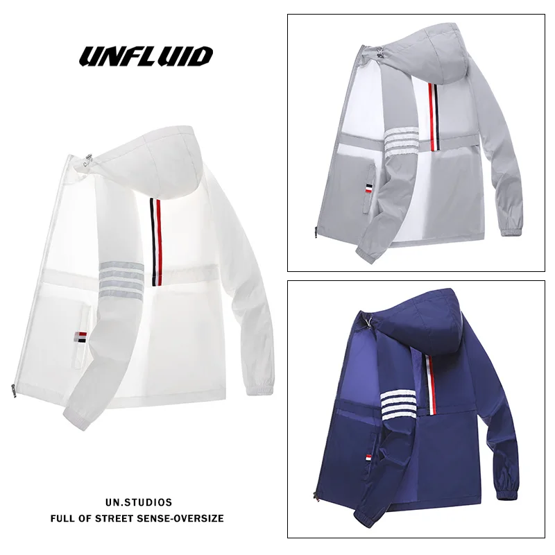 

Men Summer Lightweight Breathable Jacket Mens Hooded Windbreaker Sun Protection Clothing Male Outdoor Fishing Hunting Jackets