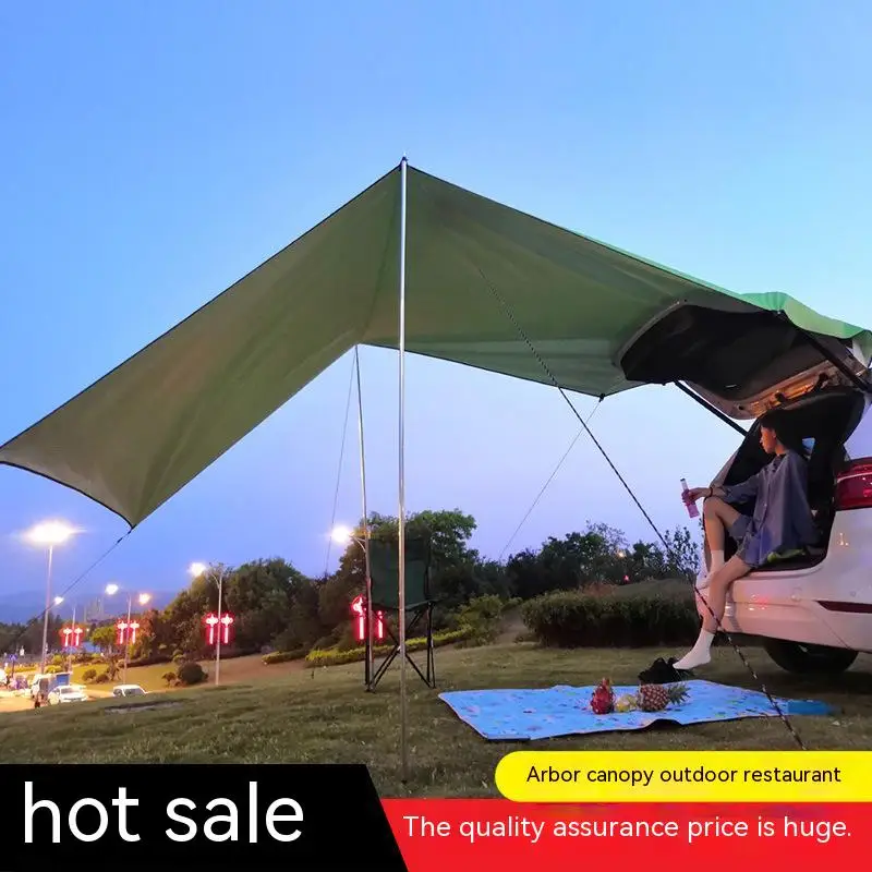 

2023 Sun-Proof Car Sunshade Side Shed Outdoor Rain-Proof Camping Car Tail Tent SUV Car Side Tent Side Tent Canopy