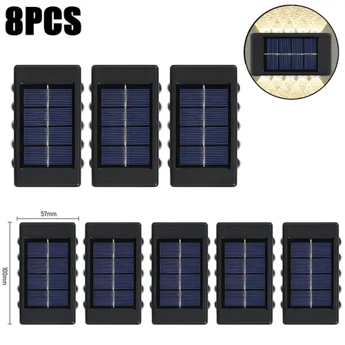 10 LED Solar Wall Lamp Outdoor Waterproof Solar Powered Light UP and Down Illuminate Home Garden Porch Yard Decoration - Image 9