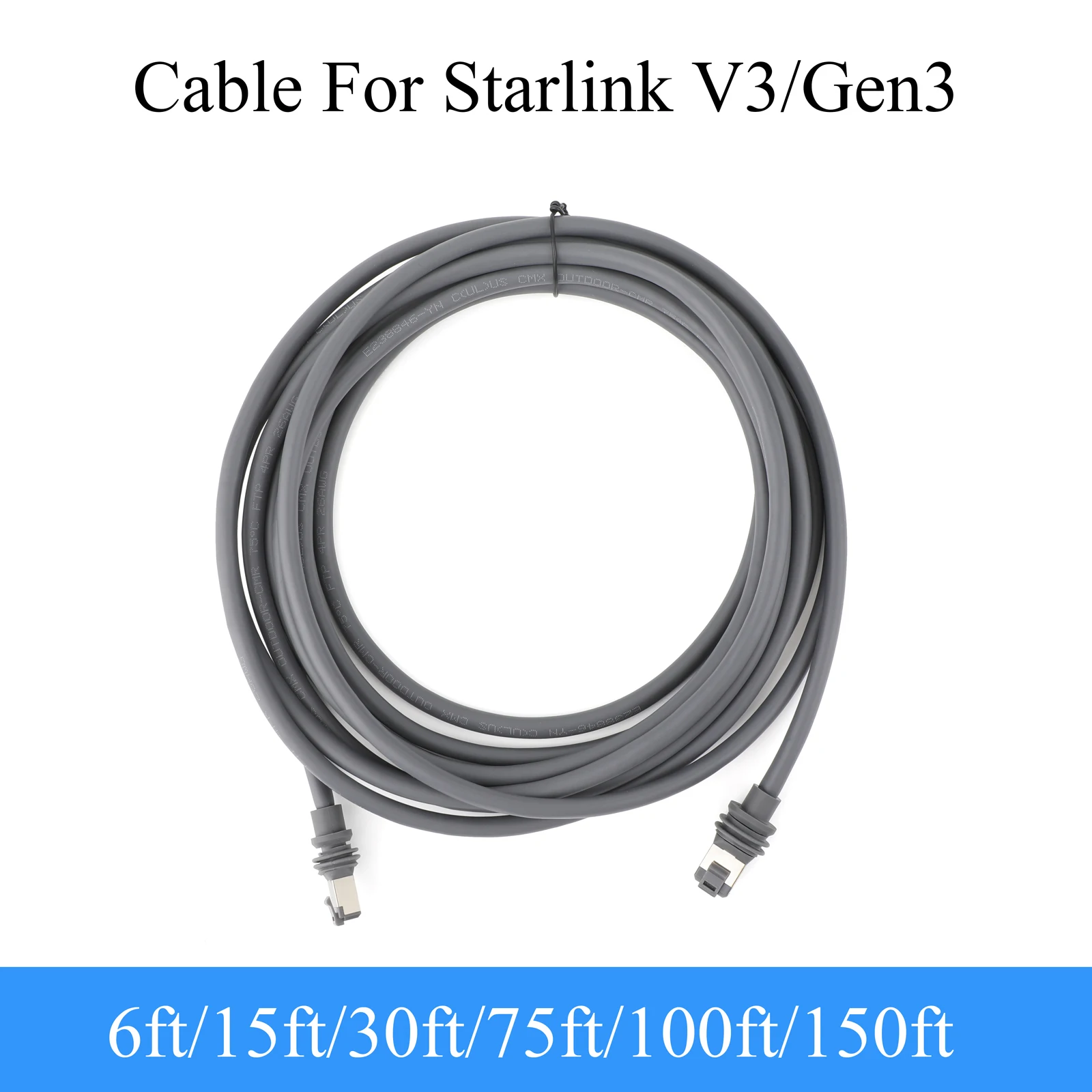 1PCS For Starlink Gen3/V3 Cat5e Extension Cable Ethernet Cable Plug and Play For Starlink Gen3/V3 Satellite Router