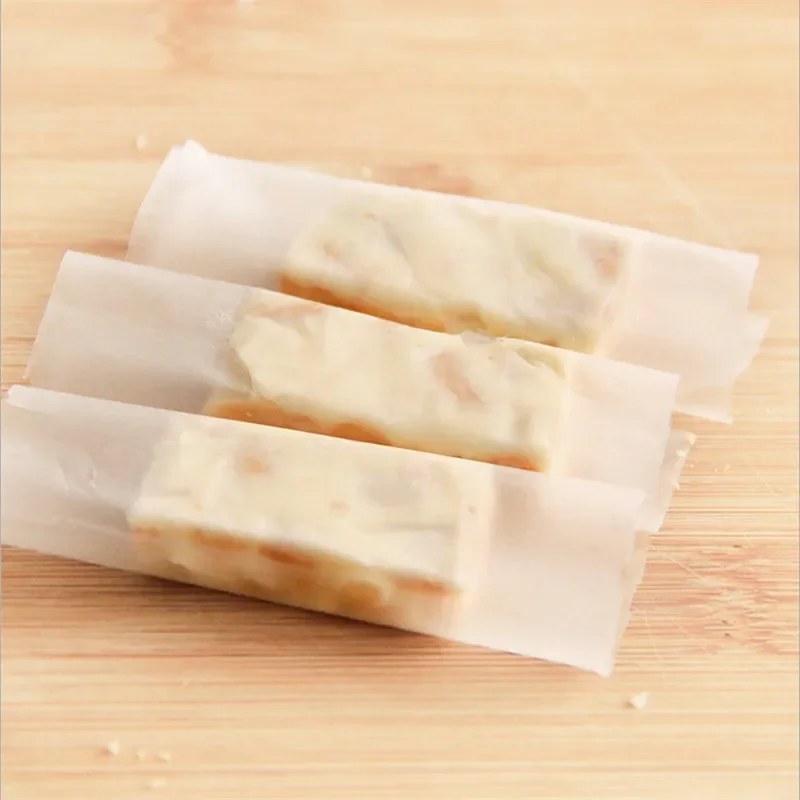 Nougat Paper - Papel comestible de oblea de arroz hecho a mano para  envolver dulces, 500 unidades