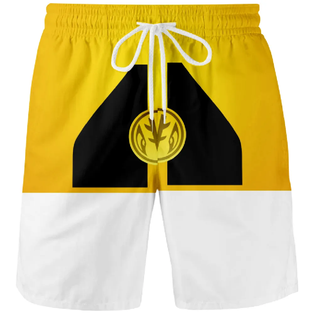 Mighty Morphin 3D Digital Printing Board Shorts Summer New Quick Dry Beach Swiming Shorts Men Harajuku Short Pants Beach clothes 3